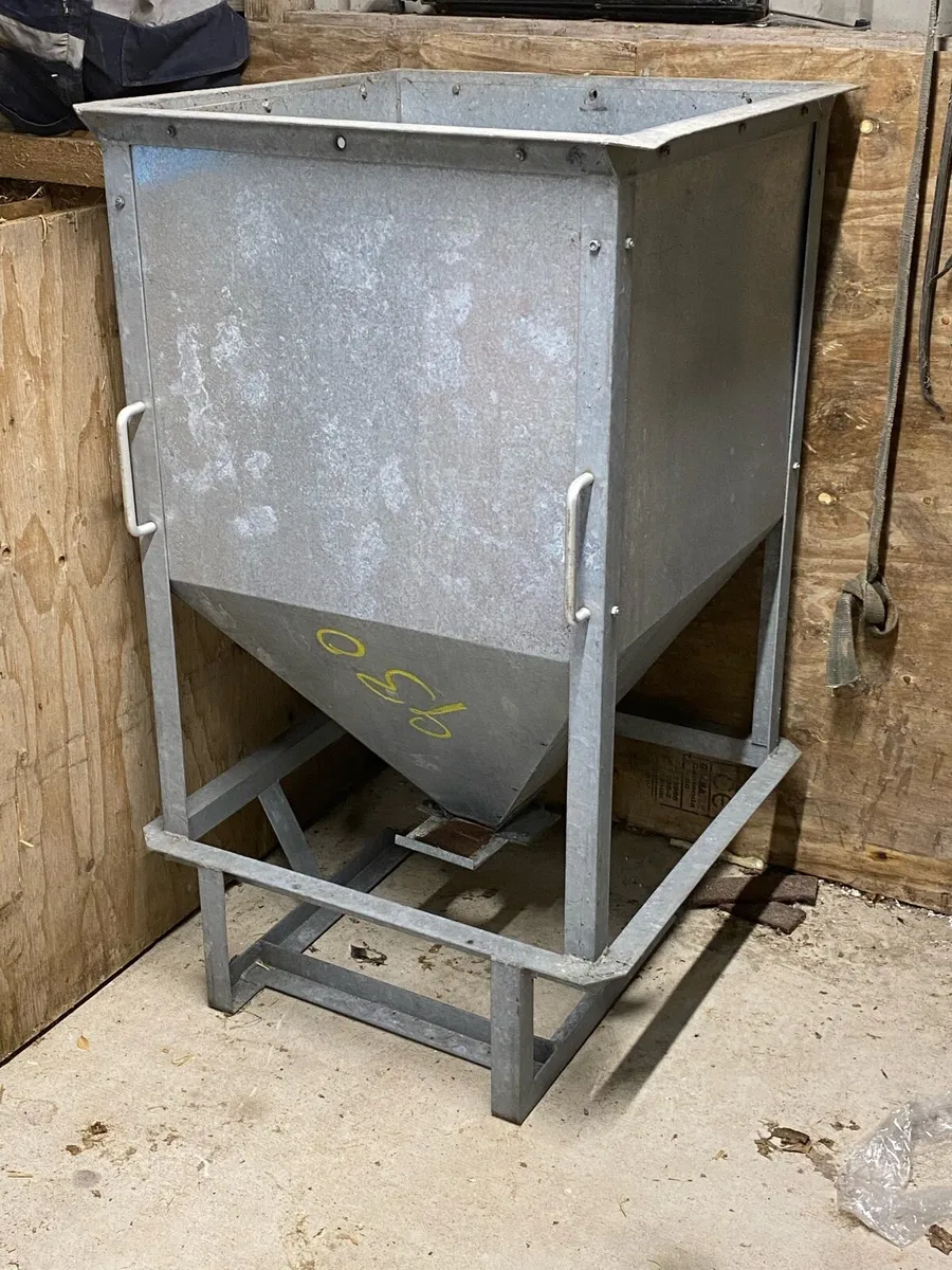 2x galvanised feed hopper / meal bin for sale in Co. Down for £350 on DoneDeal
