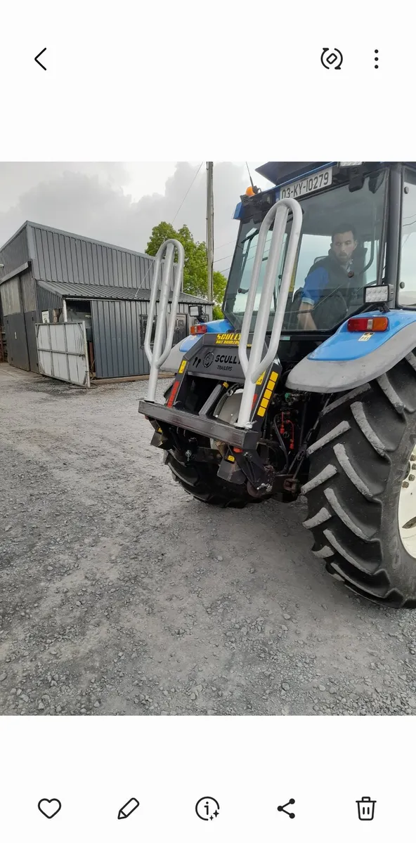 FARM SAFTEY Rear high fold bale handler - Image 1