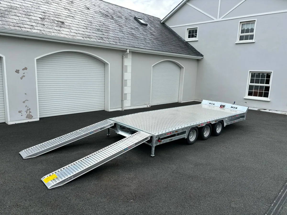 16ft beavertail transporter trailer low loader - Image 2