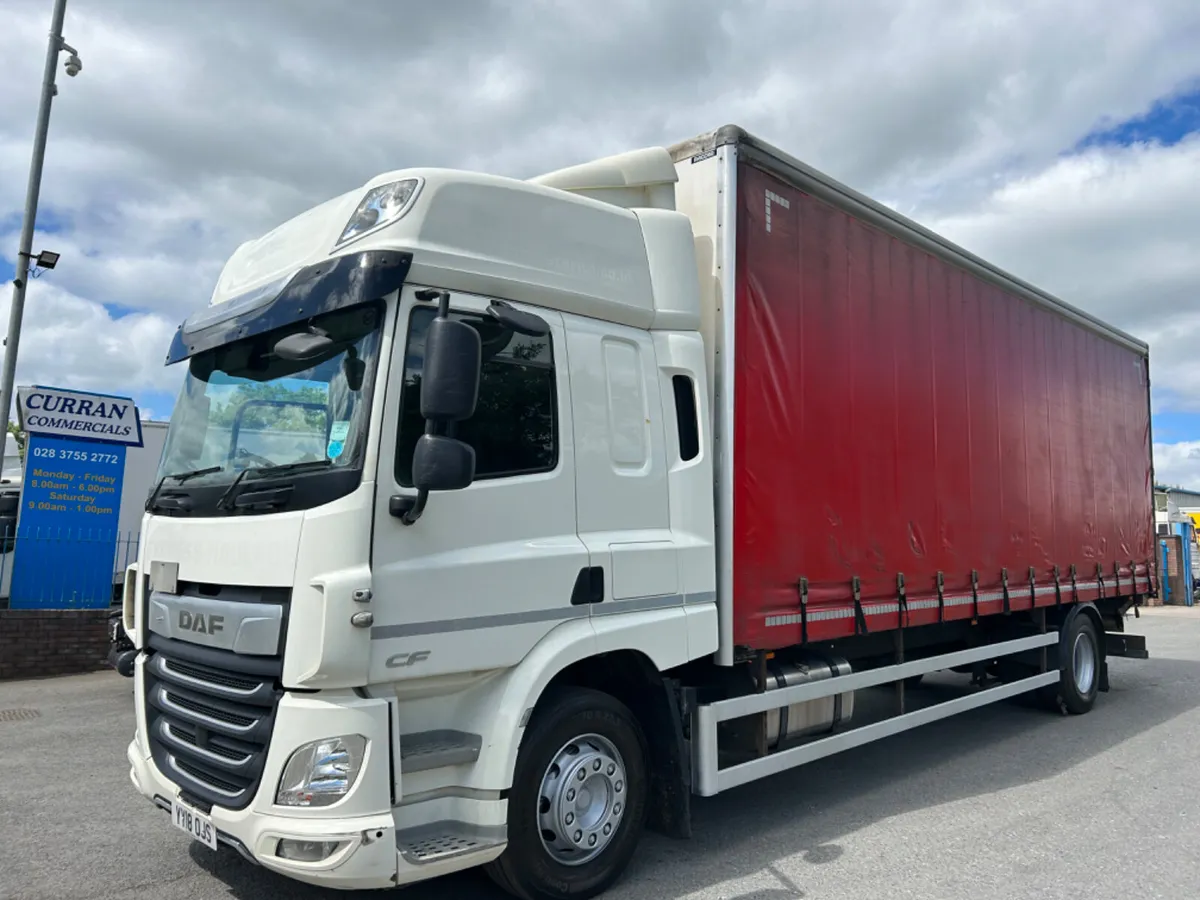 2018 Daf cf260 18 ton 28ft Curtainsider tail lift - Image 1