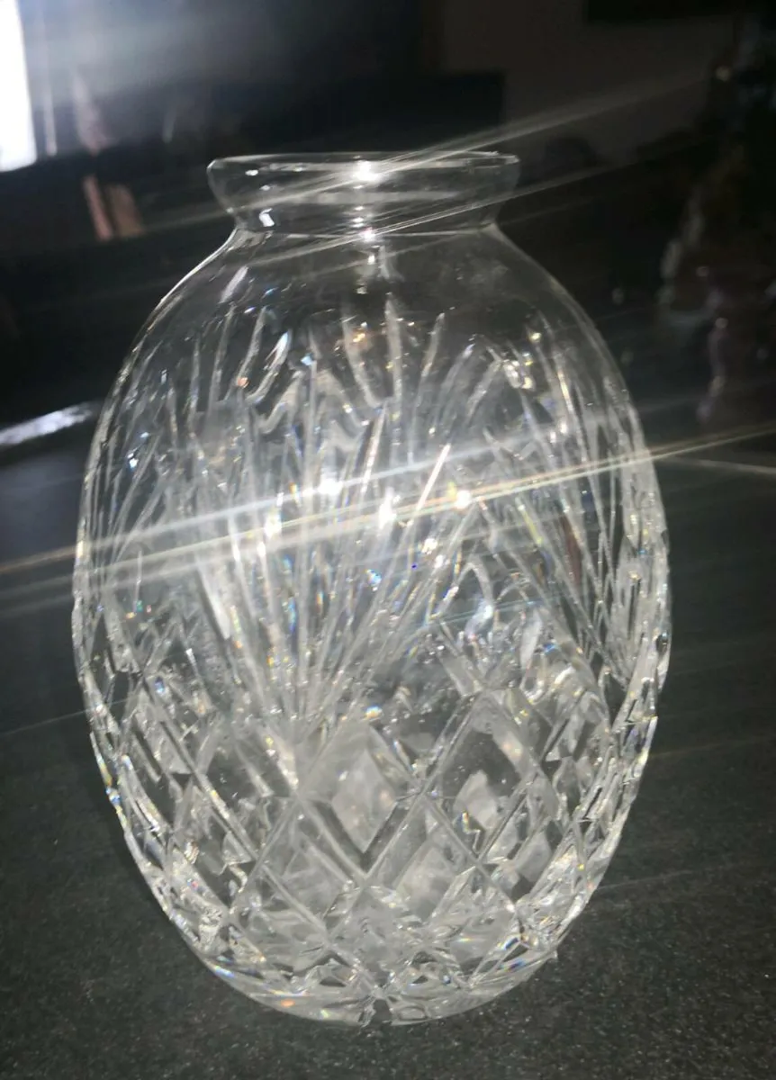 Galway crystal Ashford cut vase - Image 2