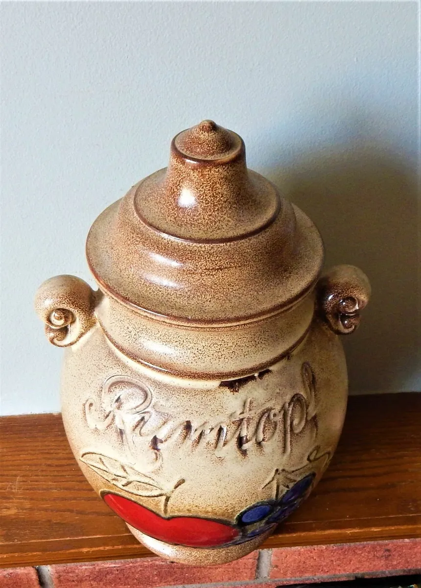 Scheurich Large Vintage Rumtopf Art Pottery Jar for sale in Co