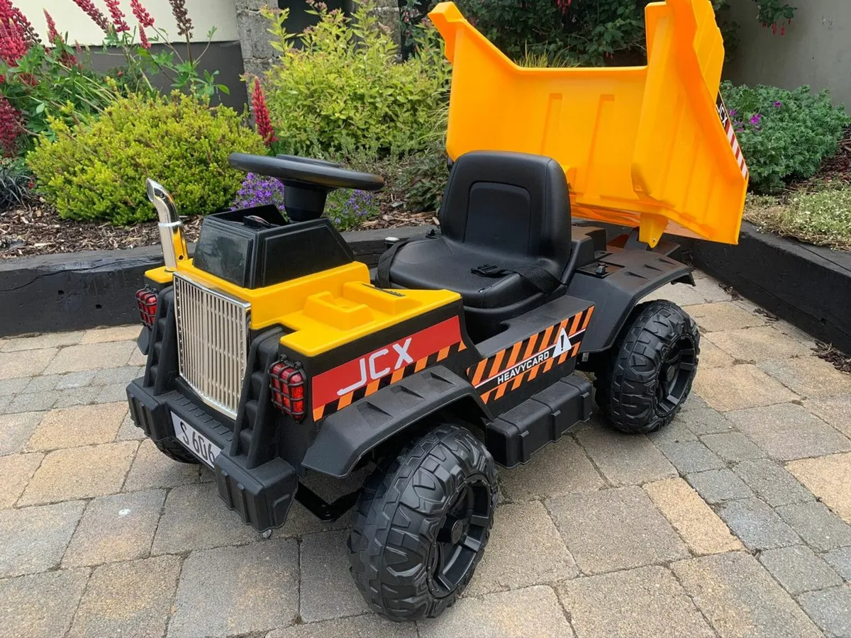 JCX 12V Electric Ride On Hydraulic Loader Dumper - Image 1