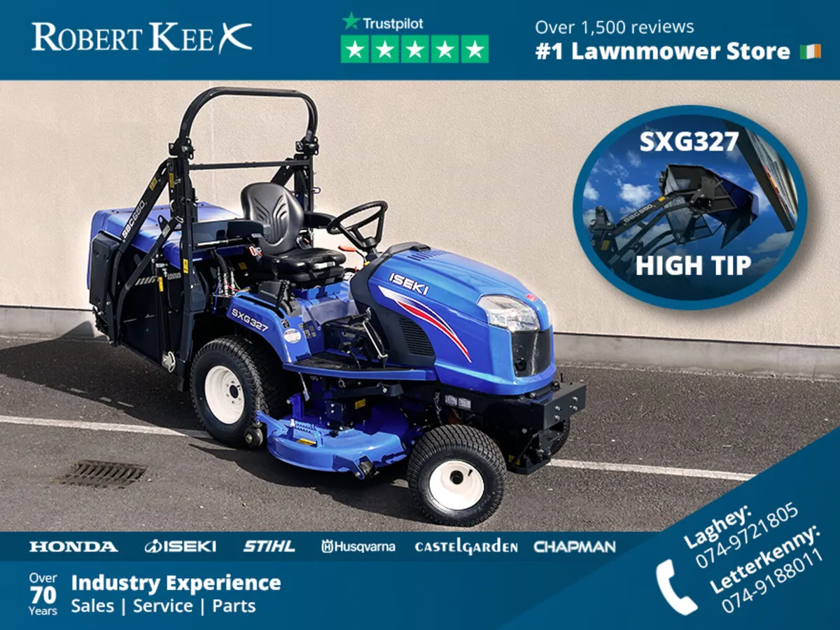 ISEKI SXG327 High Tip Lawnmower - Image 1