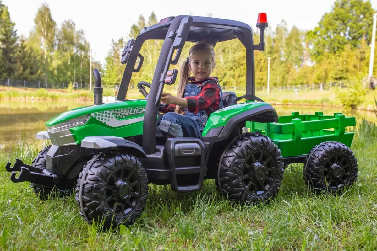 AgriPow 24V Electric Ride On Tractor with Trailer - Image 1