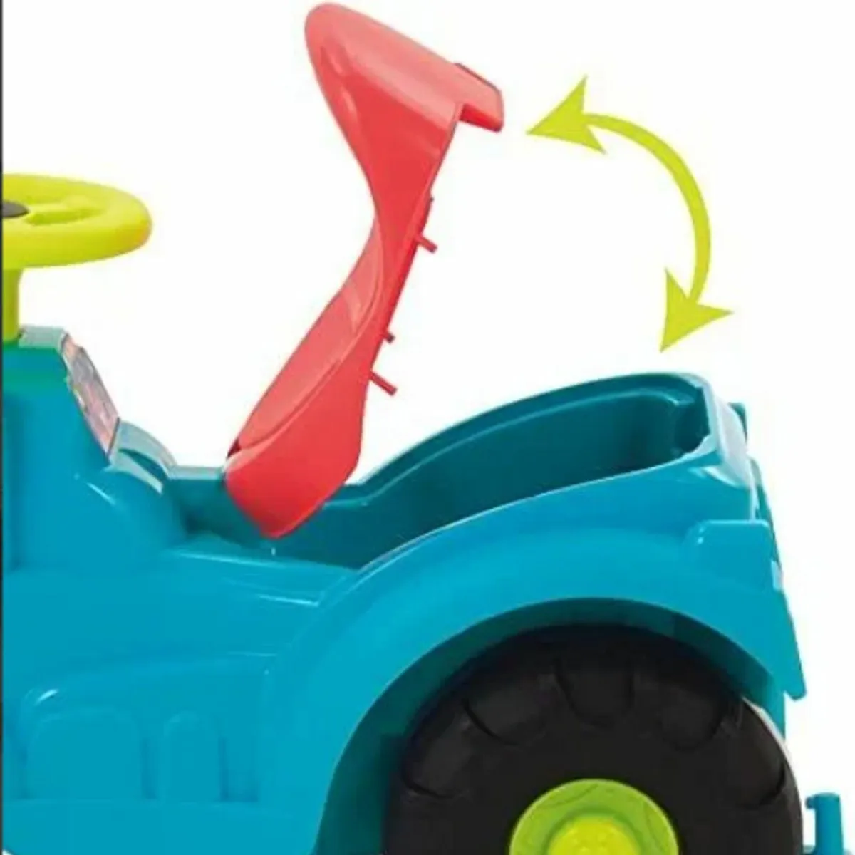 Ecoiffier Pedal Tractor with Trailer and Lawnmover - Image 2