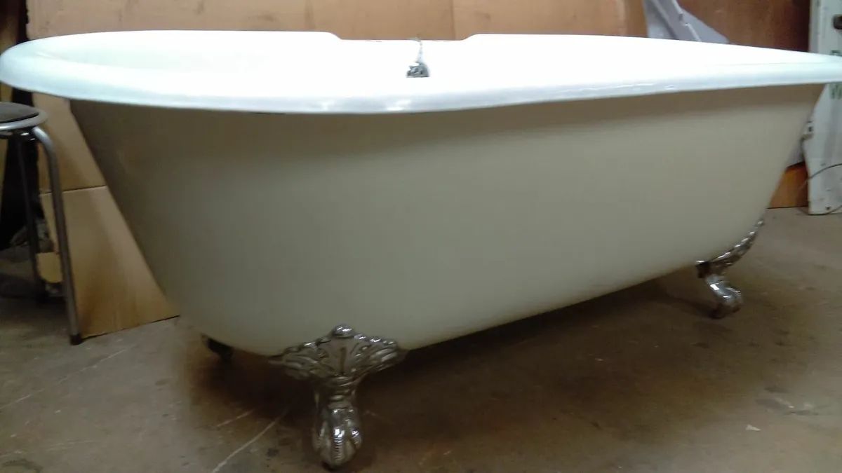 cast iron roll top bath + taps for sale in Co. Monaghan for €855 on