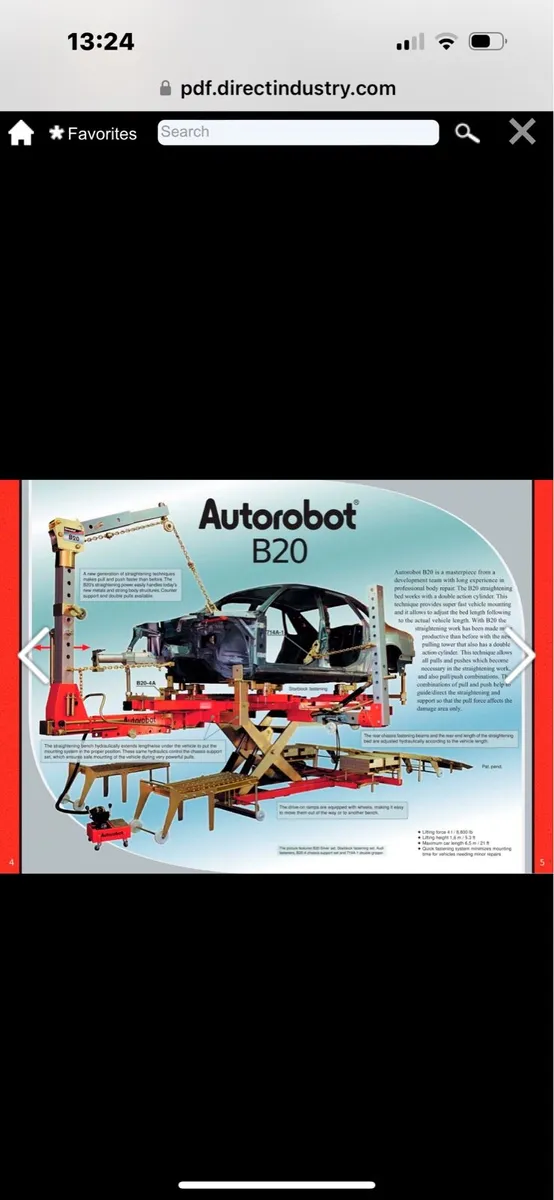 AUTOROBOT DRIVE ON JEEP/CAR REPAIR BENCH B20 - Image 1