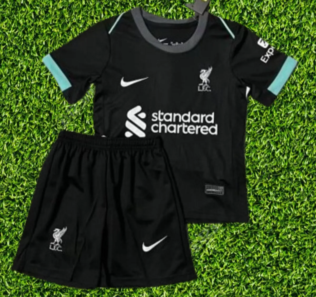 Kids liverpool away shorts on sale