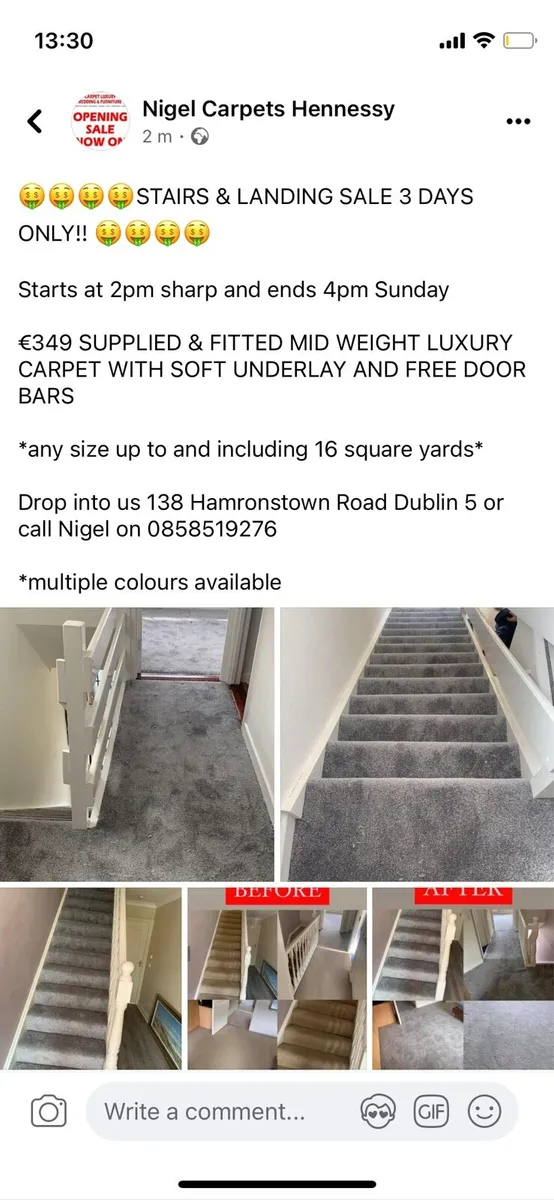 Carpet luxury open 12-4 Sunday - Image 1