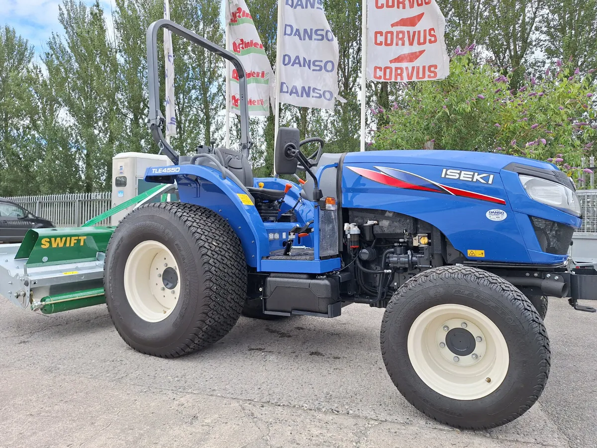 Iseki TLE4550 Compact Tractor & Major Swift Mower - Image 1