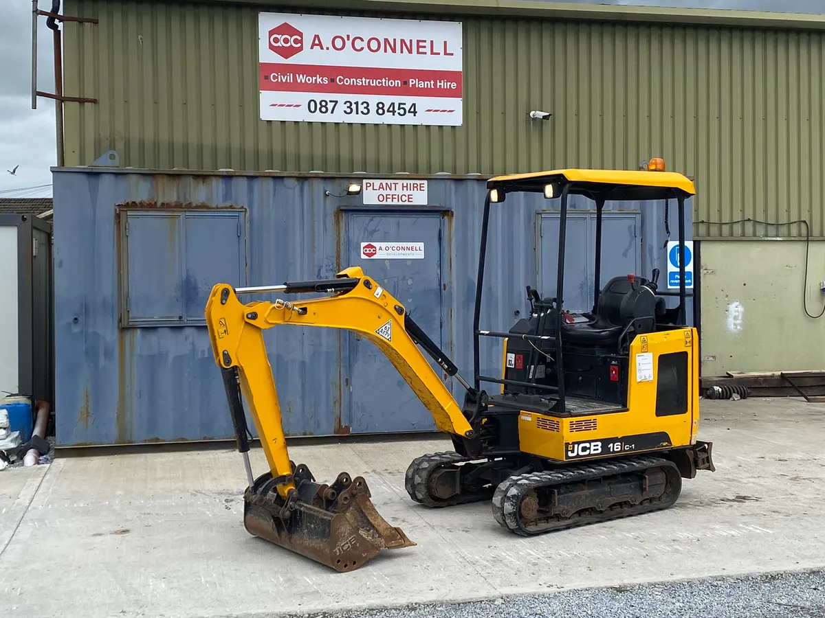 2019 Jcb 16c-1 Mini Digger - Image 1