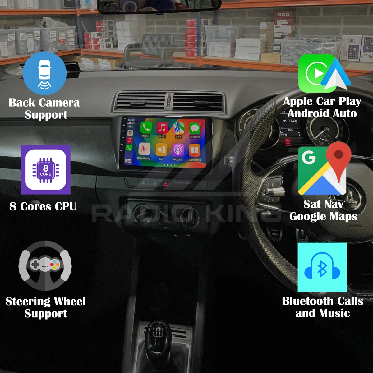 PREMIUM CARPLAY SKODA FABIA ANDROID AUTO AUDIOS - Image 1