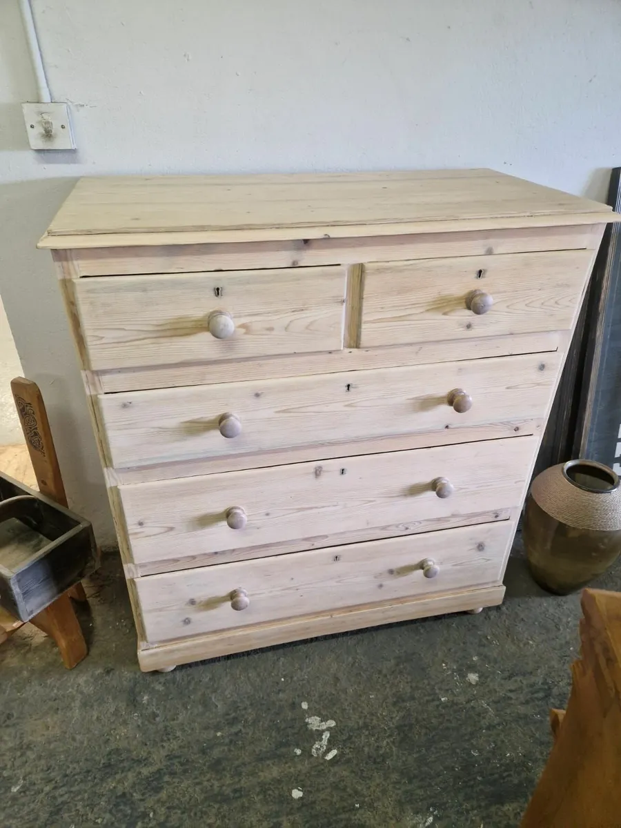 Large Victorian pine chest of drawers for sale in Co. Donegal for €395