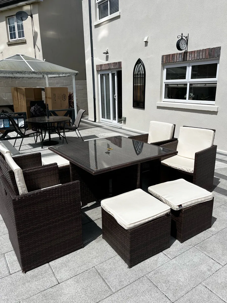 9 Piece Rattan Cube Garden Furniture set for sale in Co. Dublin for €
