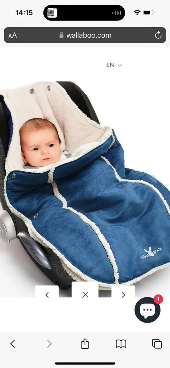 Wallaboo Baby Footmuff for  car seat - Image 4