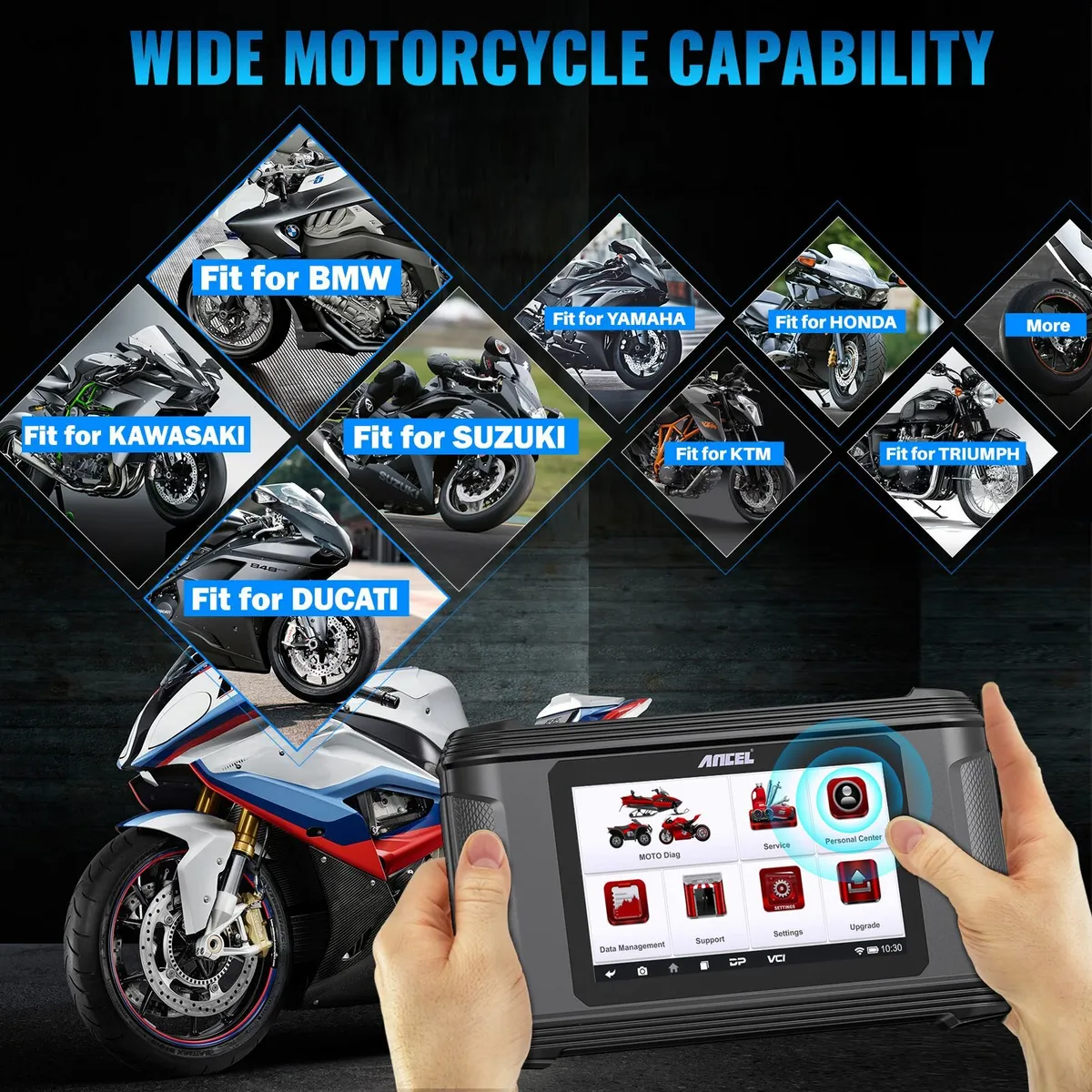 Motorcycle Diagnostic Tool Scanner - MT500 eu - Image 2