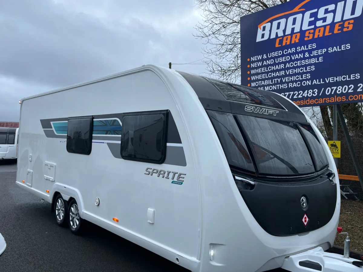 NEW SWIFT SPRITE GRANDE QUATTRO 8FT WIDE 6/7BERTH! - Image 1