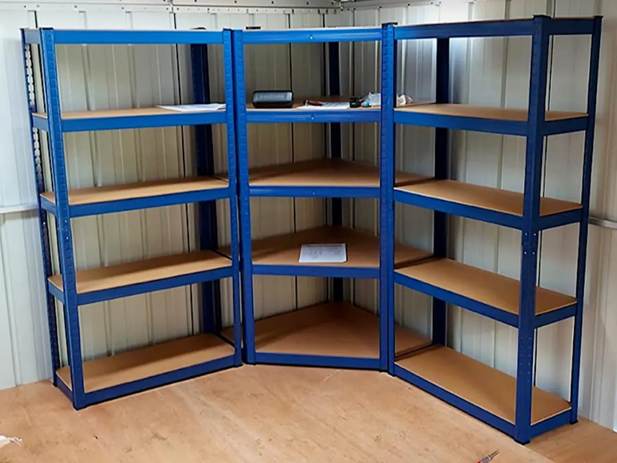 5 Tier Corner Shelving Kit.Suit Workshop/Store - Image 1