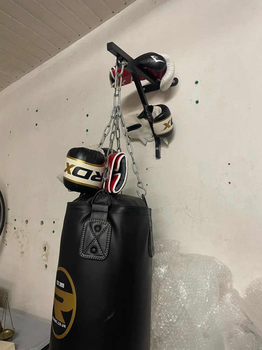 Punchbag / Boxing bag (Wall mount & Boxing gloves) for sale in Co. Dublin for €50 on DoneDeal