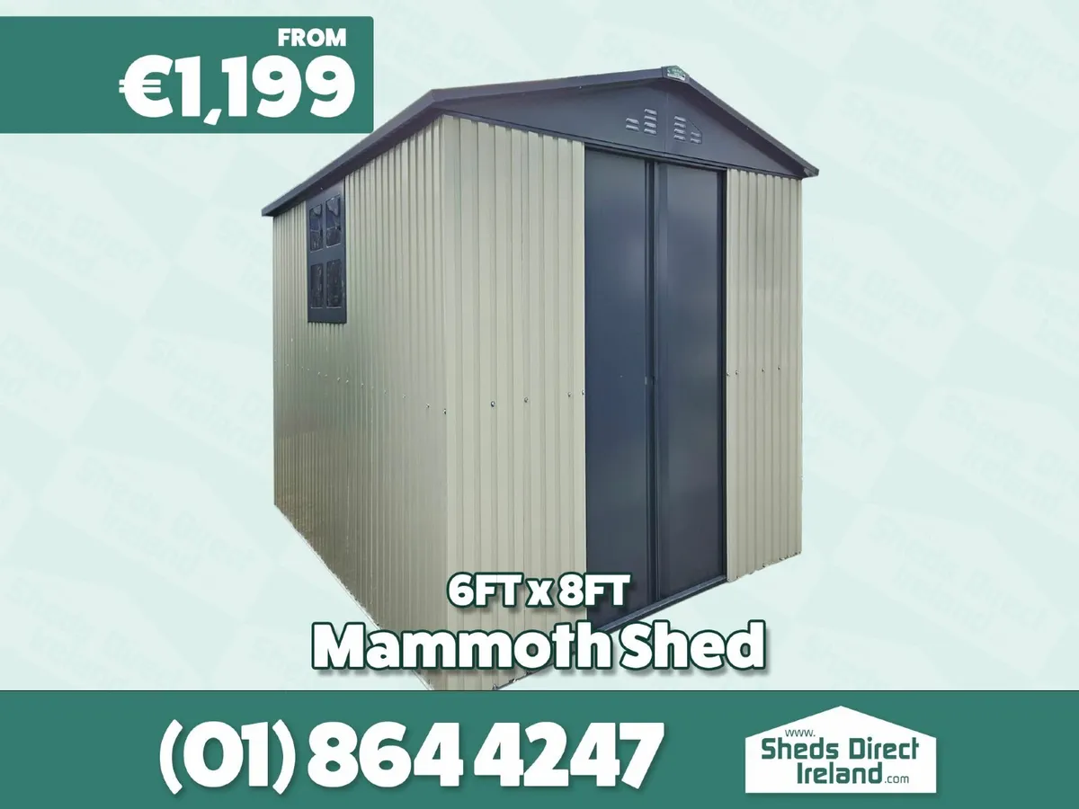 The Steel Mammoth Garden Shed 6x8FT - Image 1