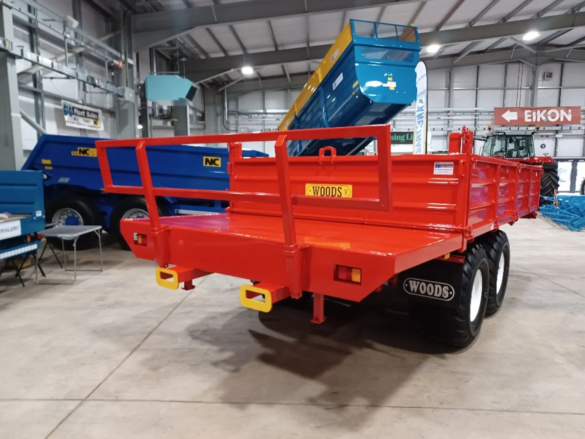 Woods 14x8 dropside trailer with bale extension - Image 4