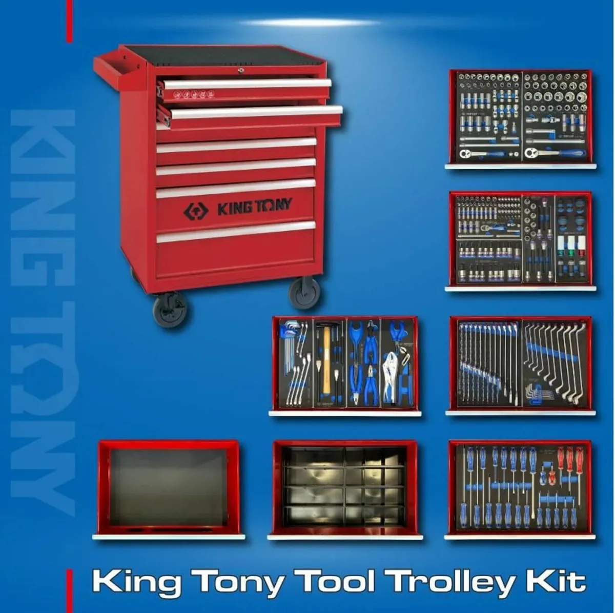 King Tony 286 Piece Tool Chest Kit With Tools - Image 1