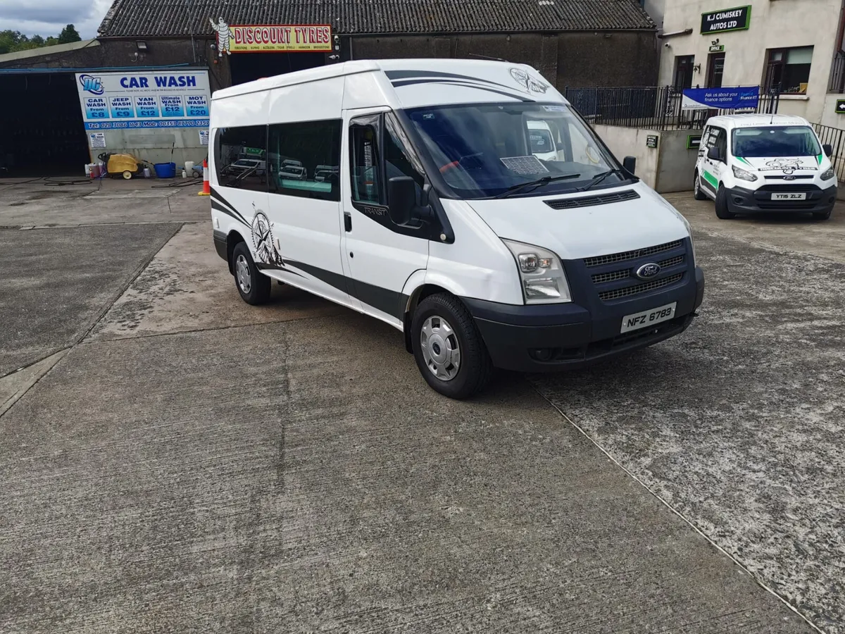 NI REG 2013 TRANSIT 125 350 LWB M/R DAY CAMPER - Image 1