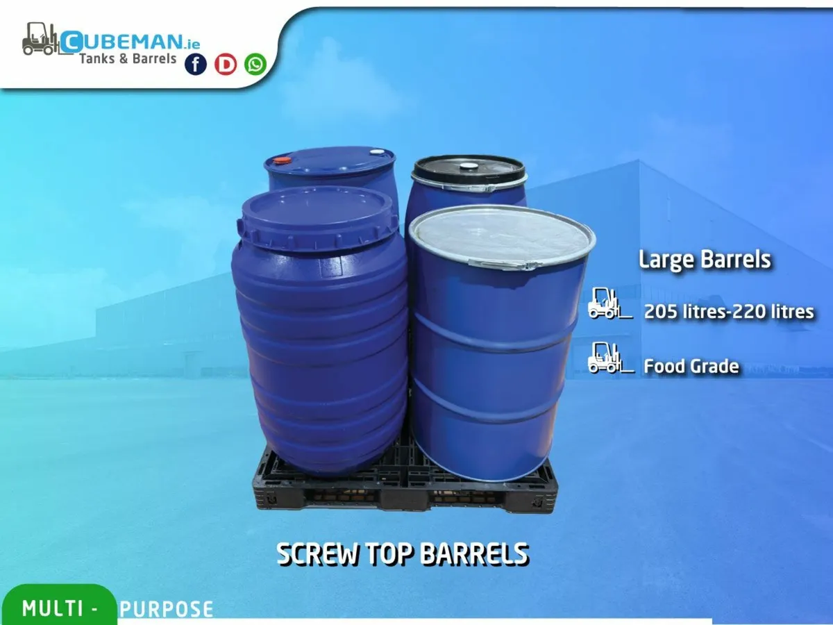 Barrels,buckets,drums & pallets - Image 3