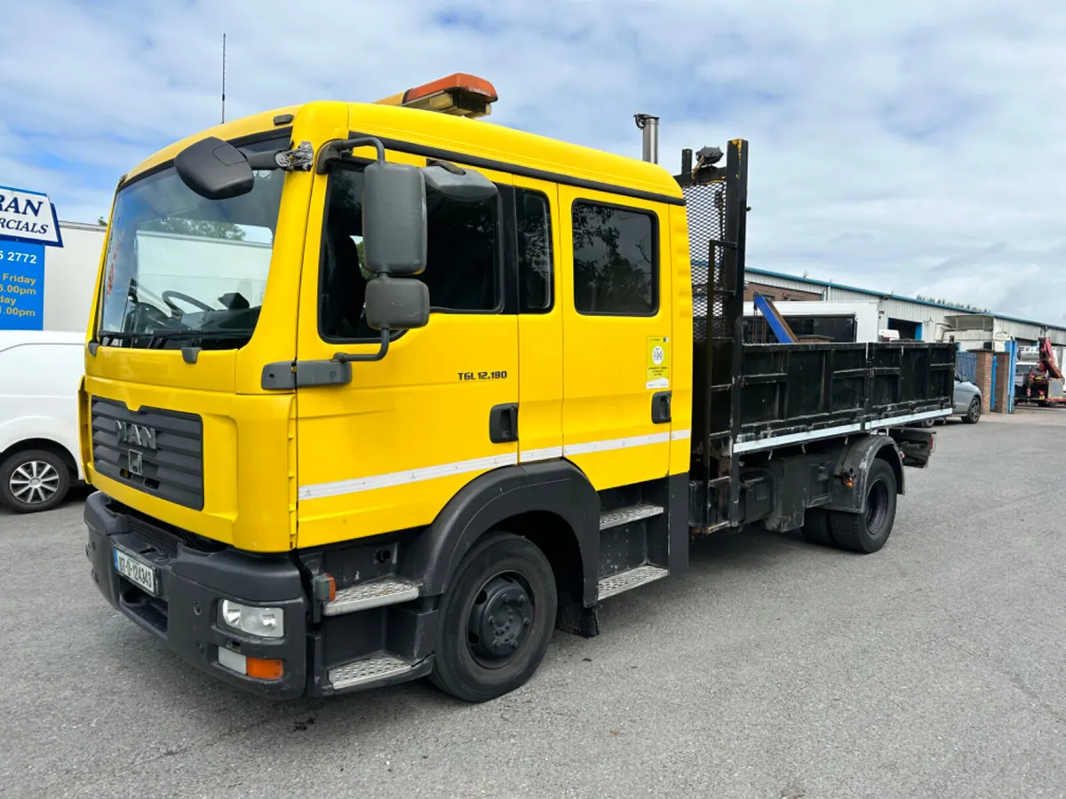 07 man tgl12.180 12 ton crew cab tipper - Image 1