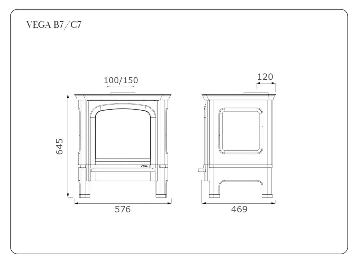 Ex-display Vega B7 6kw Gas Stove - Image 3