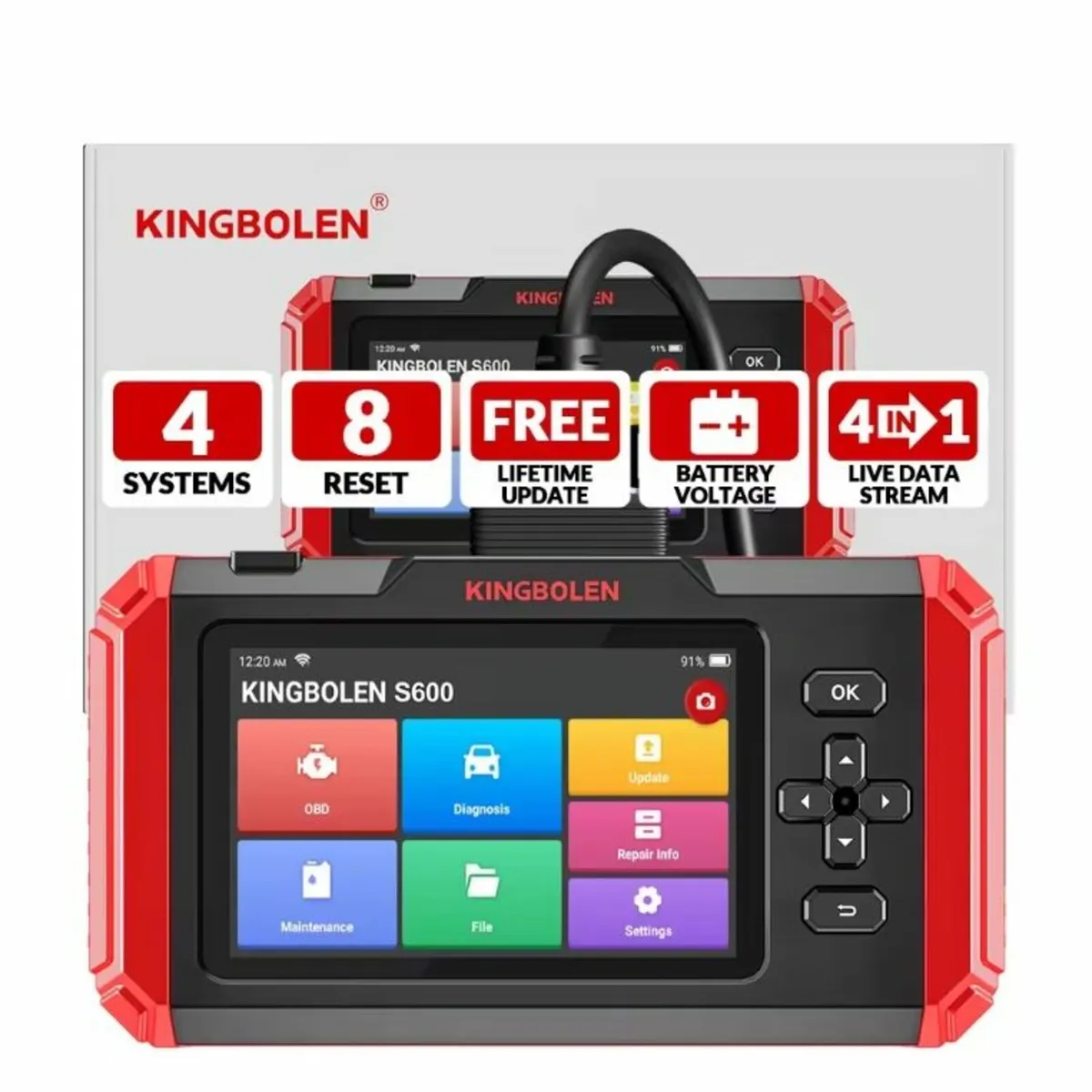 2024 KINGBOLEN S600 OBD2 Car Diagnostic - Image 4