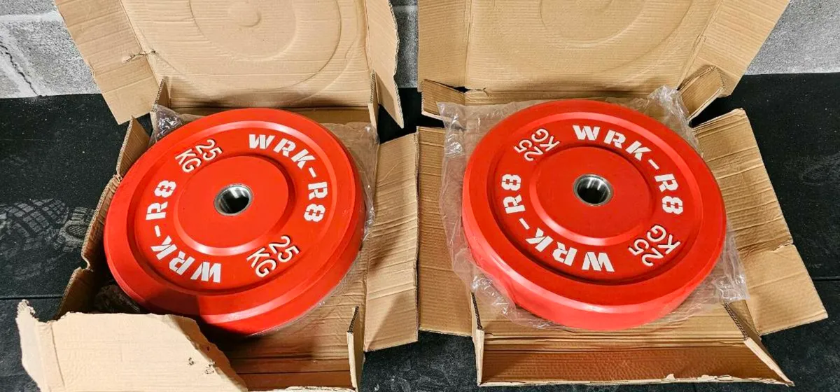 2 x 25kg Bumper Plates