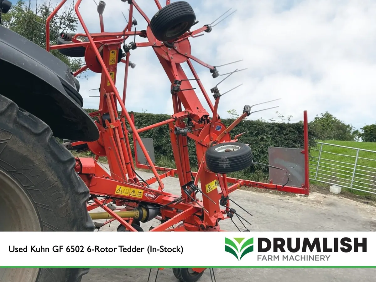 Used Kuhn GF 6502 6-Rotor Tedder - Image 2