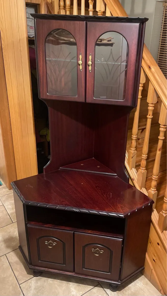Antique Cabinet TV Stand - Image 1