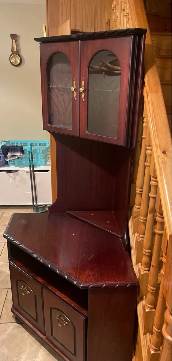 Antique Cabinet TV Stand - Image 2