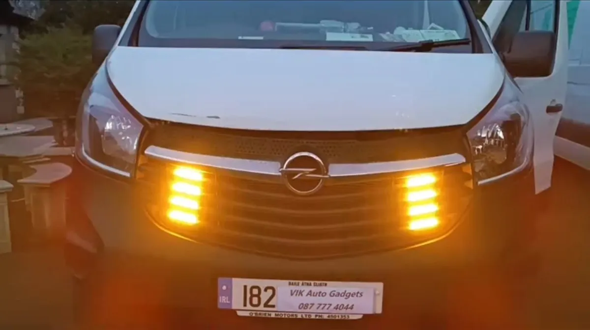 Van Truck Flashing Work Lights Beacon Installation - Image 2