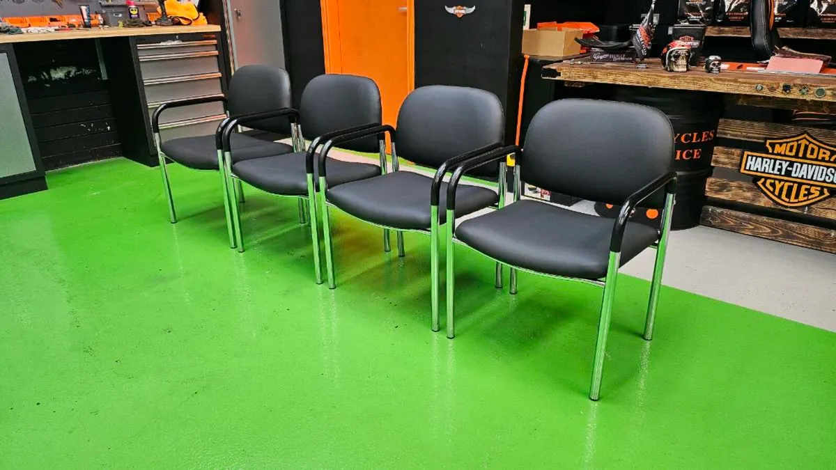 Four office chairs - Image 2