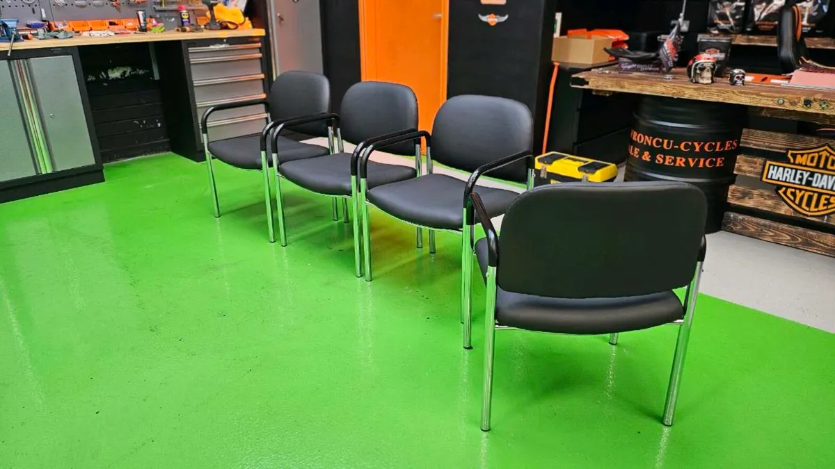 Four office chairs - Image 4