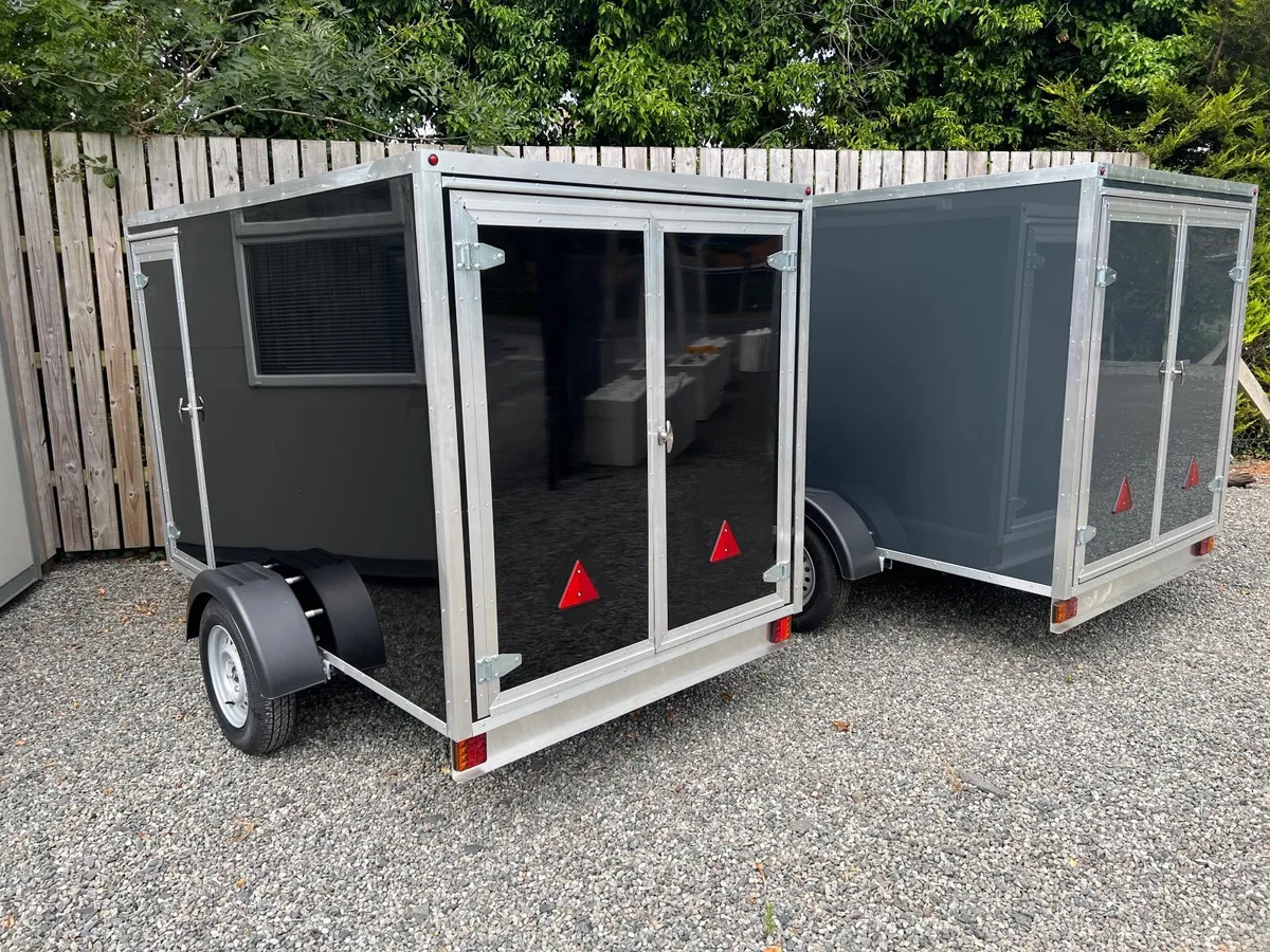 NEW 8ft x 5ft x 5ft Box Trailer, Tow a Van - Image 2