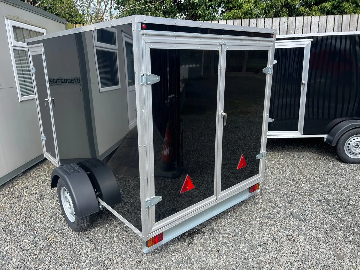 NEW 8ft x 5ft x 5ft Box Trailer, Tow a Van - Image 4