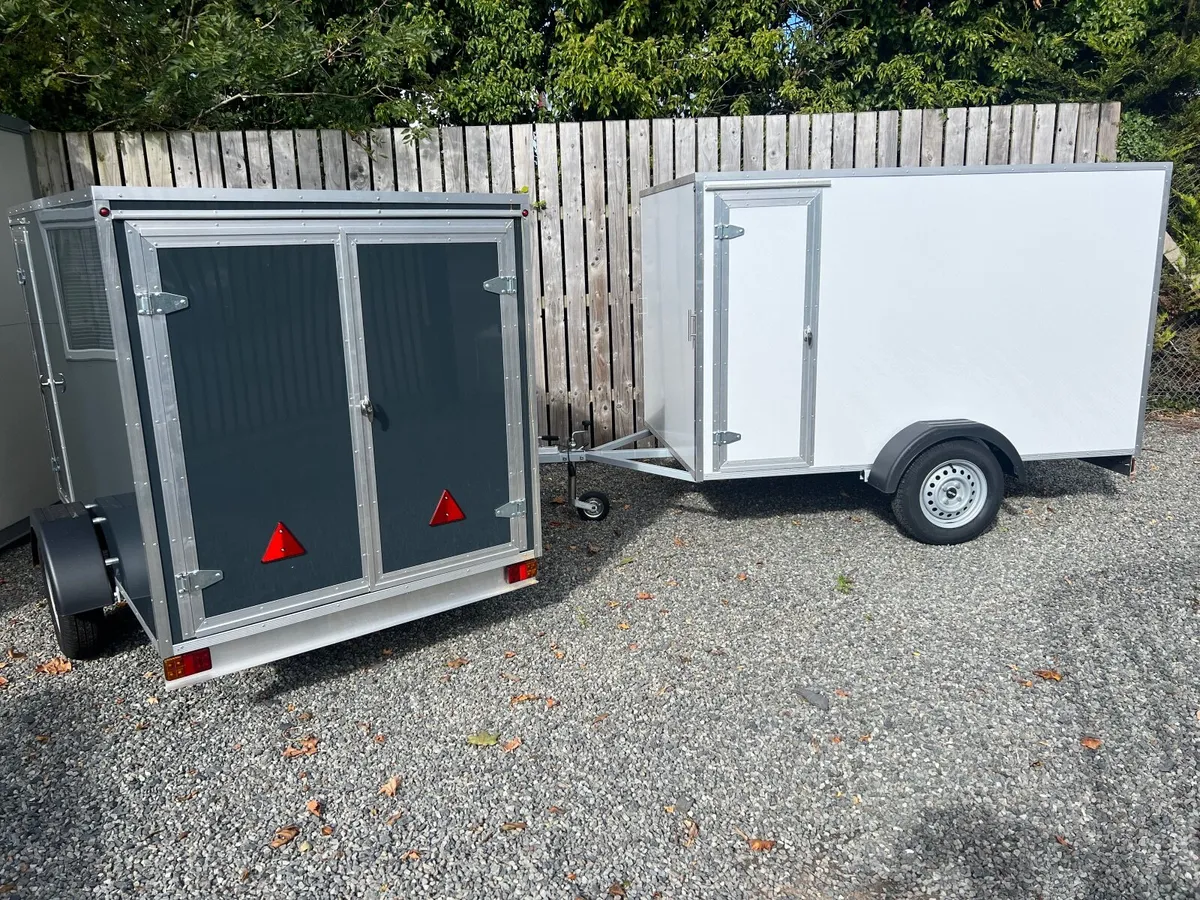 NEW 8ft x 5ft x 5ft Box Trailer, Tow a Van - Image 1