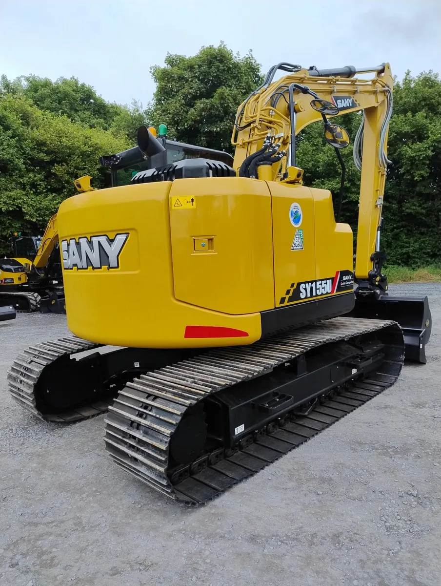 New Sany SY155U  16 Ton Zero Tail Excavator - Image 3