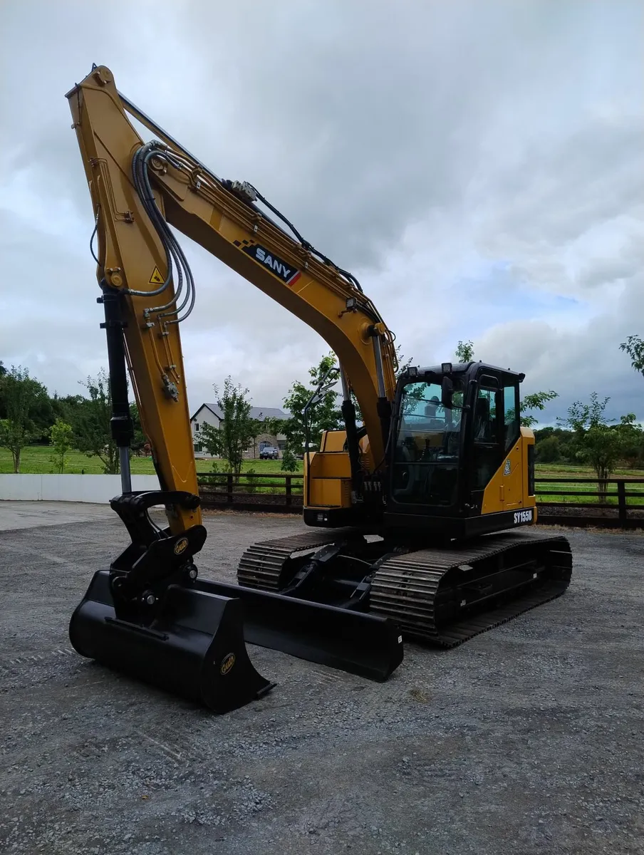 New Sany SY155U  16 Ton Zero Tail Excavator - Image 1