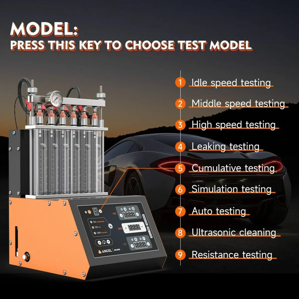 Ancel Car Injector Cleaner – ANJ600 GDI - Image 4