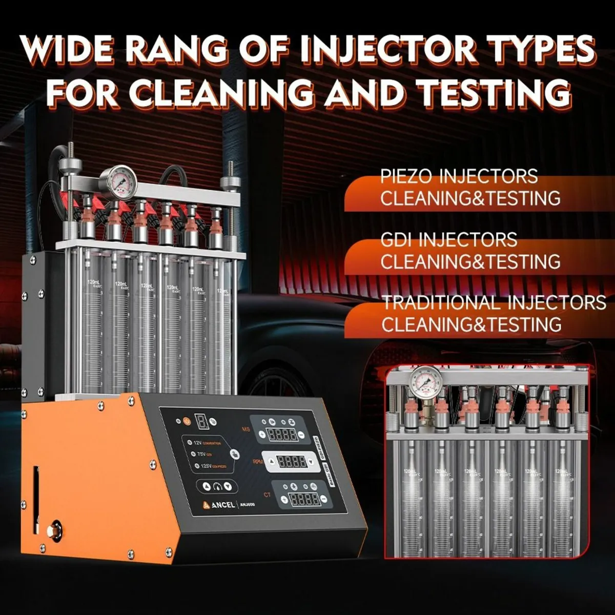 Ancel Car Injector Cleaner – ANJ600 GDI - Image 3