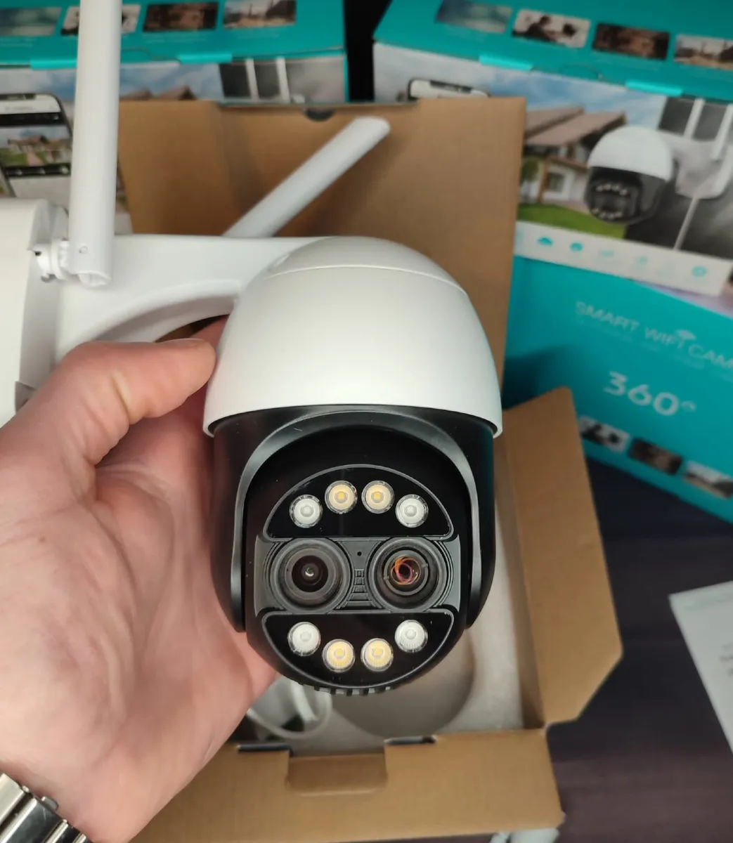 Dual Lens Zoom Camera Calving Home Security CCTV 8 - Image 1