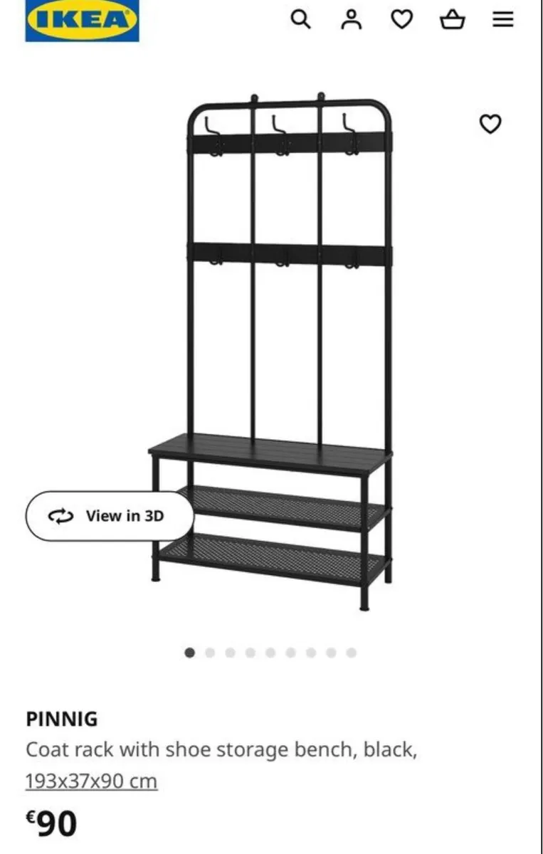 Ikea shoe rack and coat stand sale