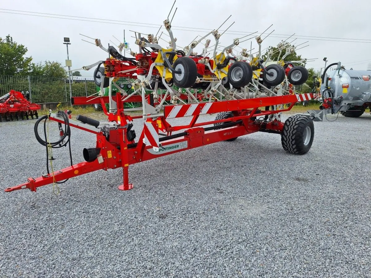 POTTINGER HIT 16.18T TRAILED TEDDER, - Image 3