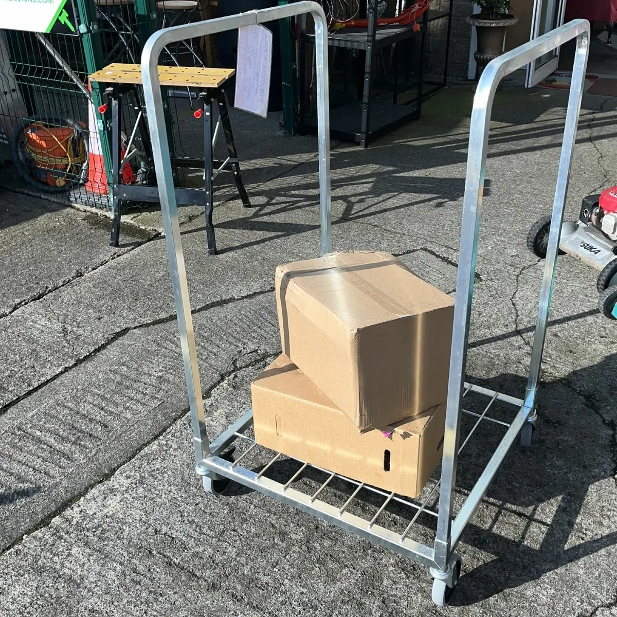 Four Stainless Steel Trolleys - Image 1
